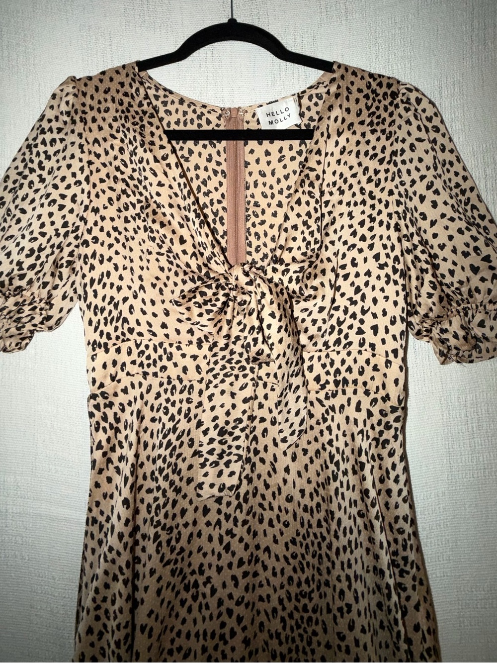 Fall Flowy Animal Print Midi high low dress Size 6 Cottagecore - Picture 12 of 12
